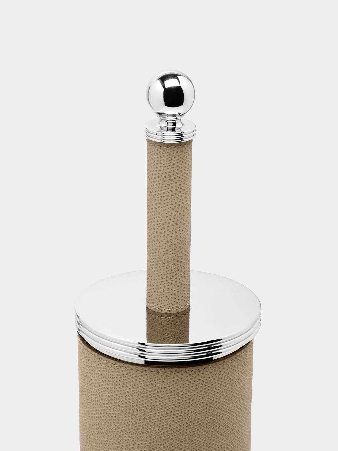 Giobagnara - Amalfi Leather Toilet Brush - Taupe - ABASK