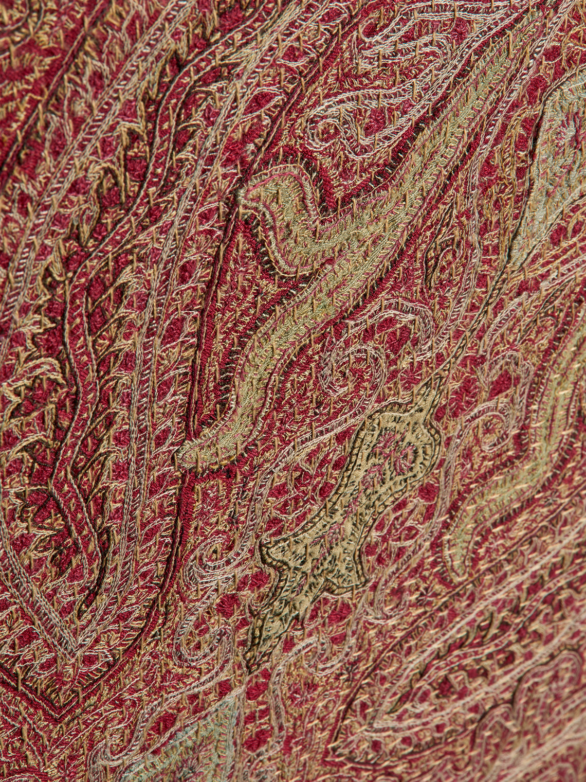 By Walid - 19th-Century Paisley Cube (15.5in/40cm) - Multiple - ABASK