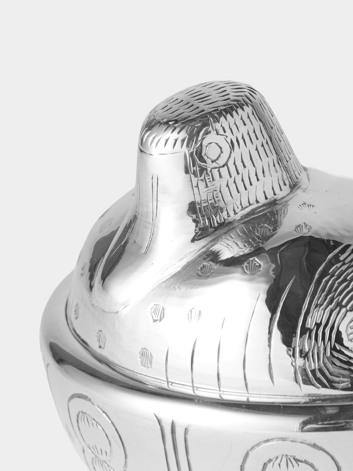 Antique and Vintage - 20th-Century Bird Silver-Plated Trinket Box - Silver - ABASK