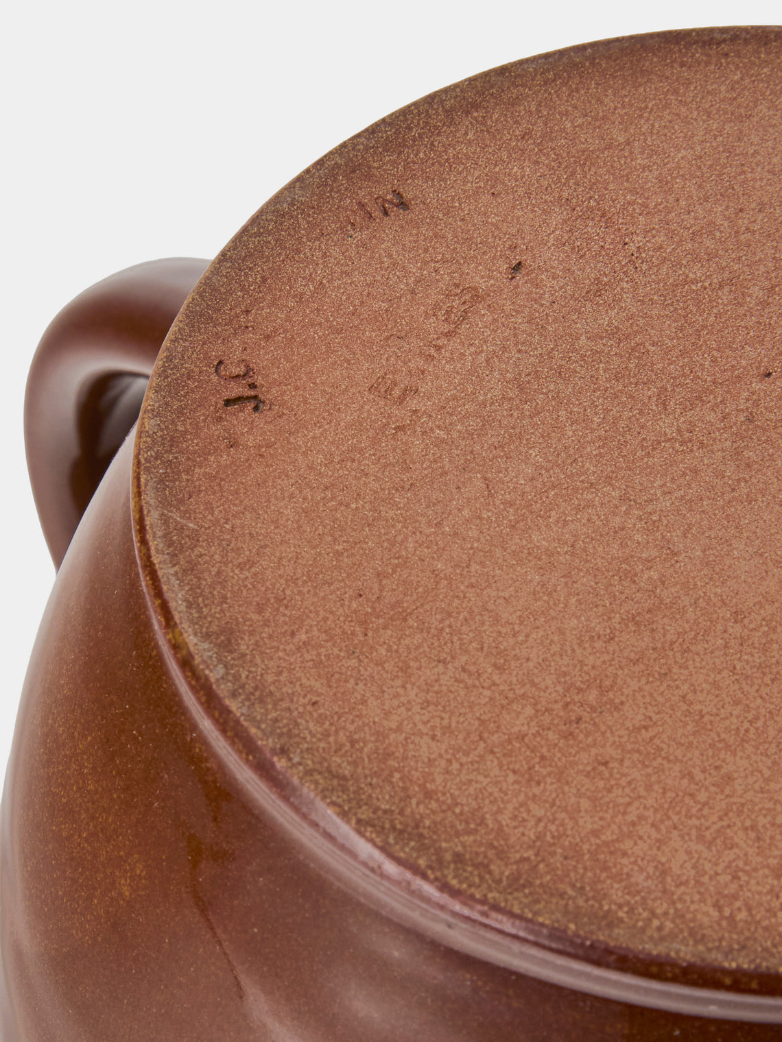 Poterie d’Évires - Cows Hand-Painted Ceramic Medium Jug - Light Brown - ABASK