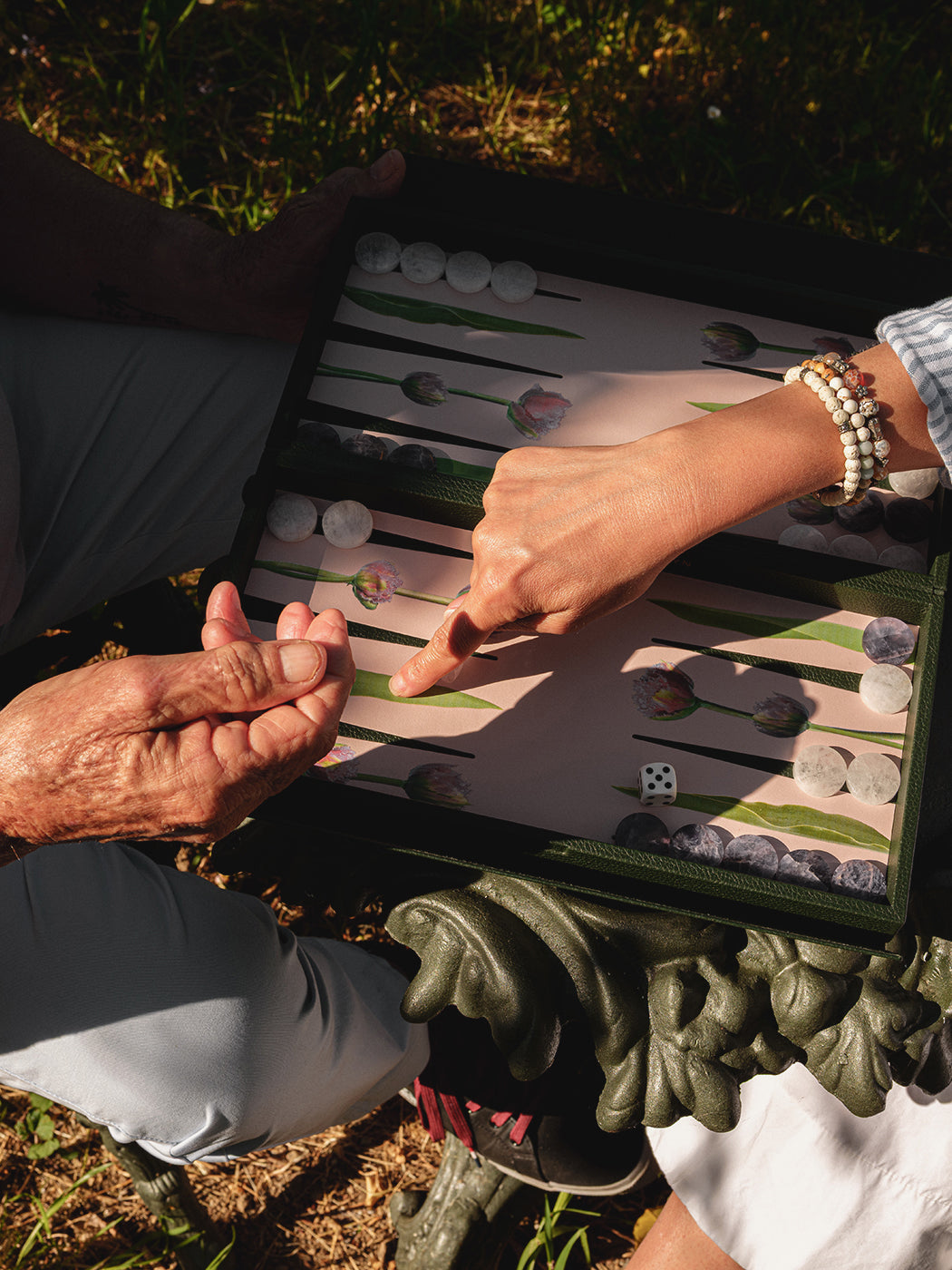 Alexandra Llewellyn - Tulip Travel Backgammon Set - Light pink - ABASK