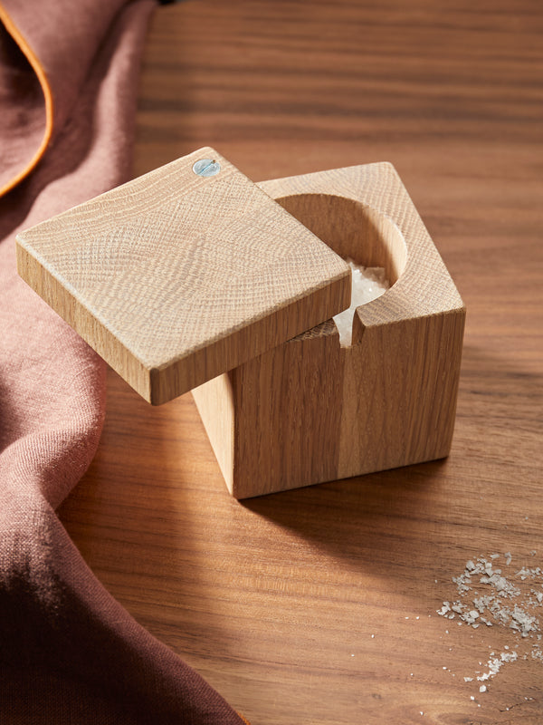 The Wooden Palate - White Oak Salt Cellar -  - ABASK