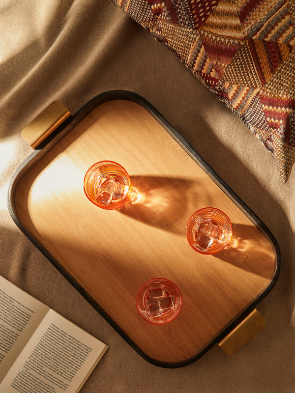 Otis Ingrams - Bridle Leather and Oak Tray -  - ABASK