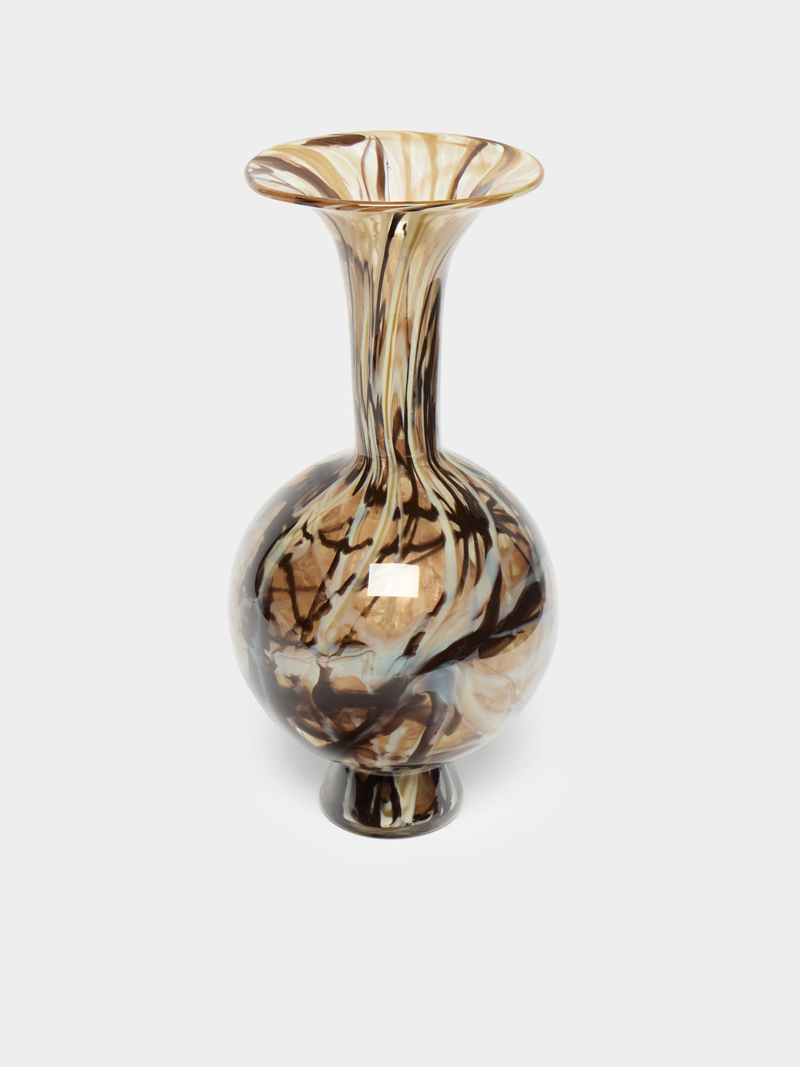 Martyn Thompson Studio - Penny Swirl Hand-Blown Glass Vase (14.5in/37cm) - Multiple - ABASK - 
