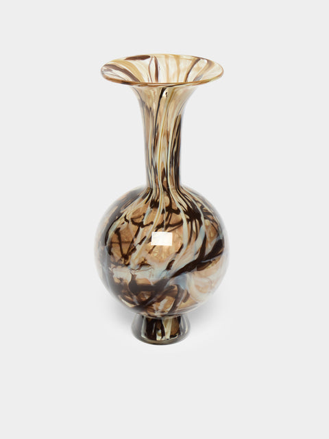 Martyn Thompson Studio - Penny Swirl Hand-Blown Glass Vase (14.5in/37cm) - Multiple - ABASK - 