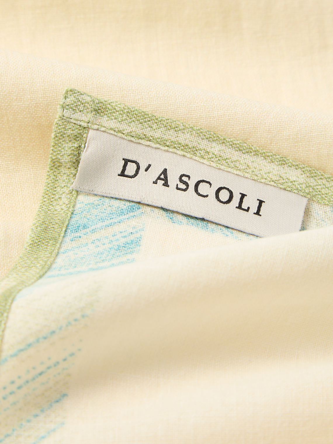 D'Ascoli - | Set of 4 | Kamila Printed Cotton Napkins - Cream - ABASK