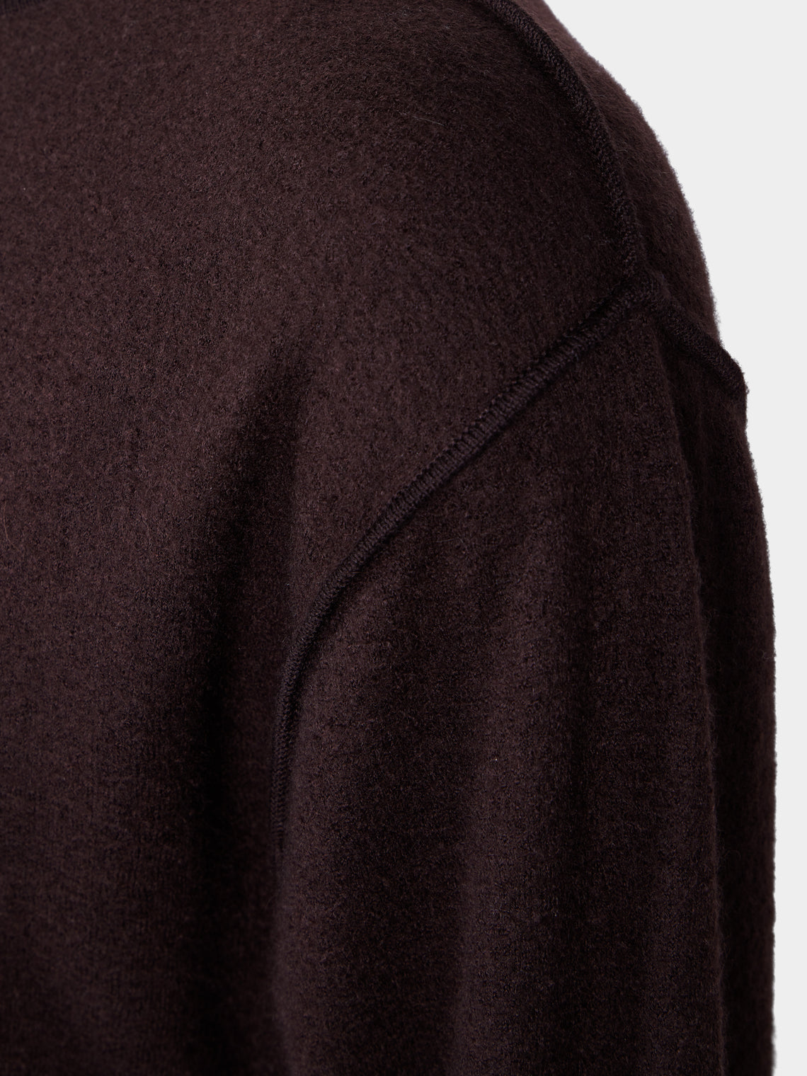 Denis Colomb - Fuzzy Brushed Cashmere Crew-Neck Sweater | Size: M - Brown - ABASK
