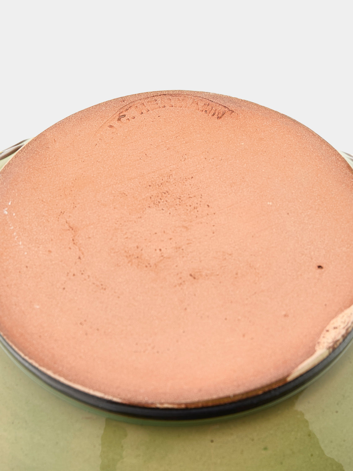 Poterie d’Évires - Flowers Hand-Painted Ceramic Large Serving Bowl - Green - ABASK