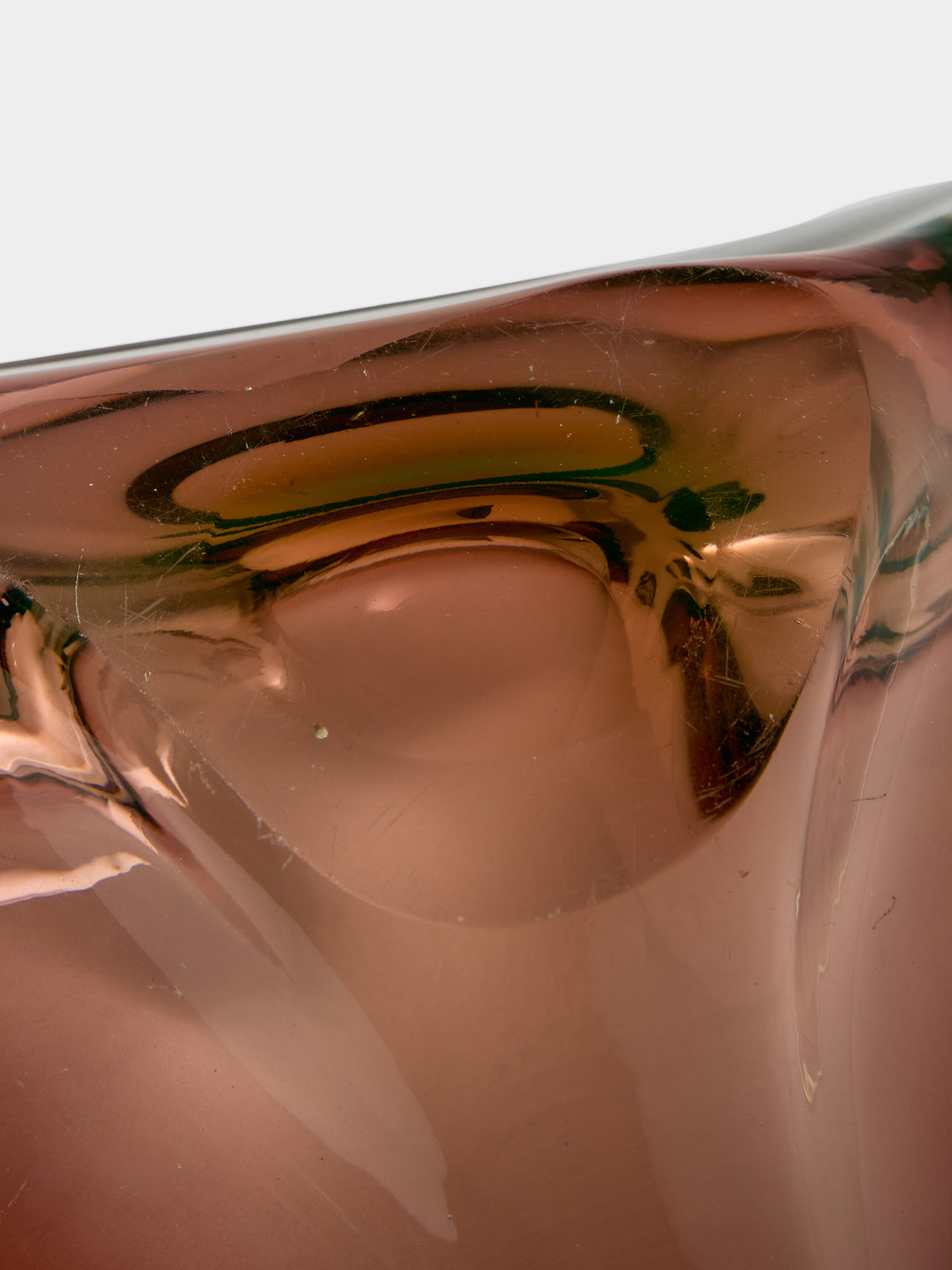 Antique and Vintage - Mid-Century Murano Glass Ashtray - Purple - ABASK