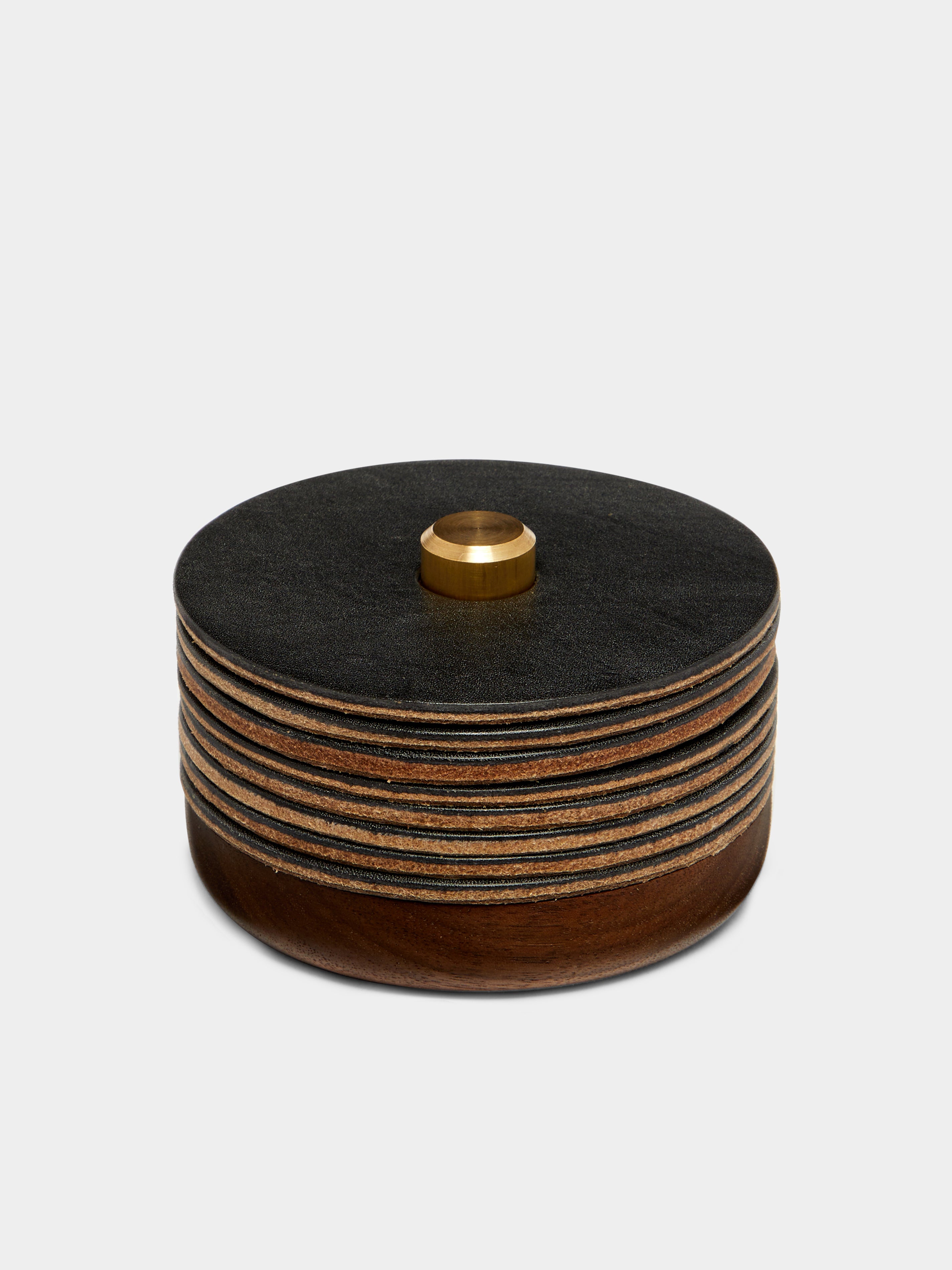 Otis Ingrams Leather Coasters (Set of 8)