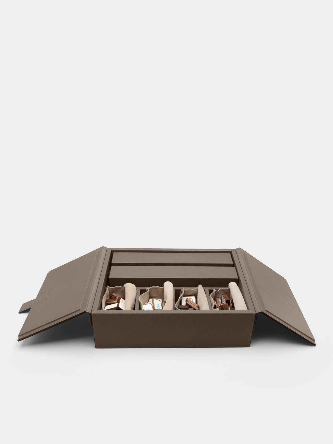 Giobagnara - Leather Rummikub Set - Gray - ABASK