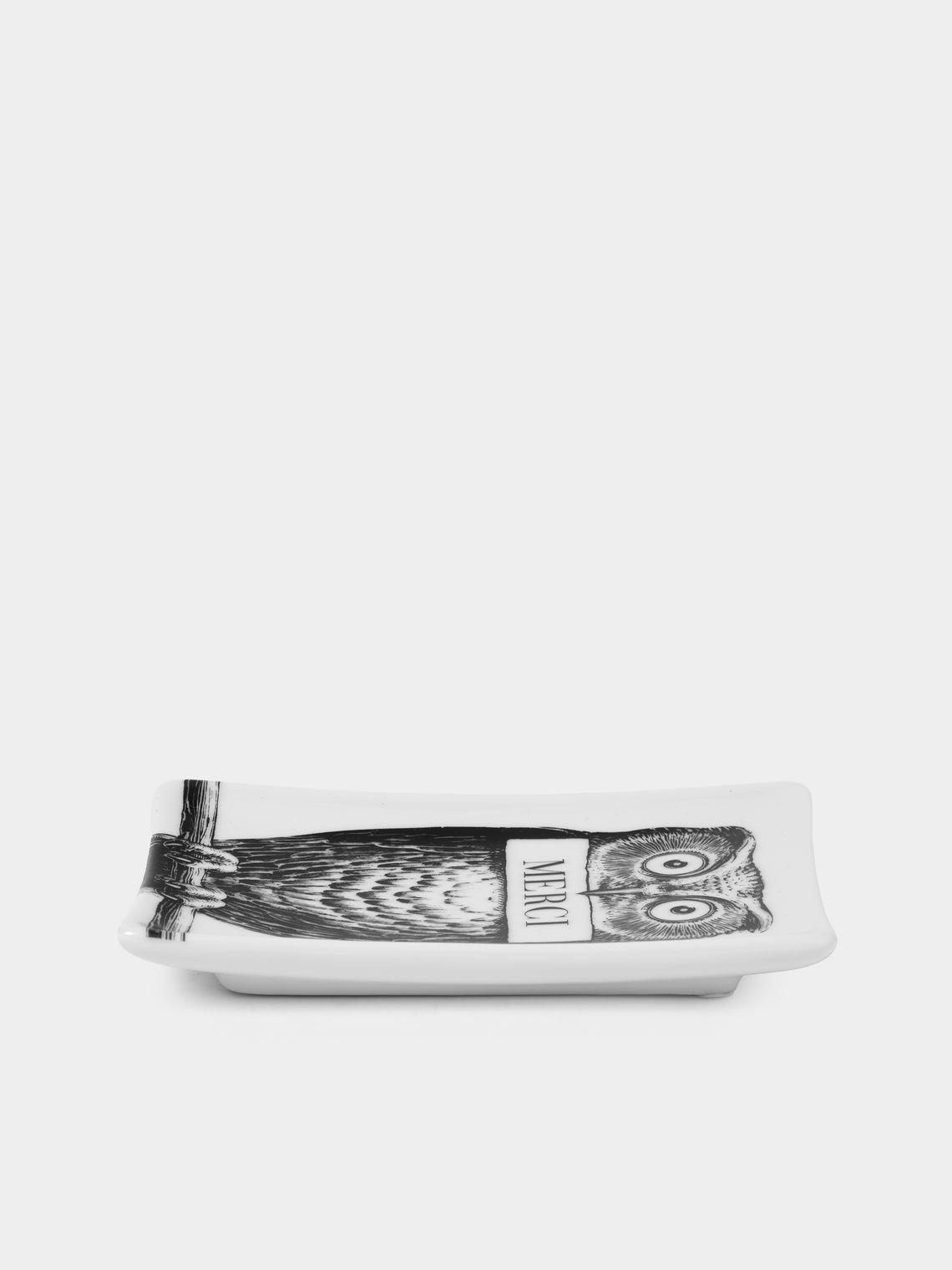 Fornasetti - Civetta Merci Porcelain Ashtray - Multiple - ABASK