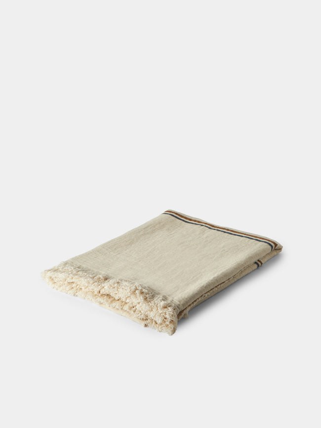 Libeco - Auburn Belgian Linen Coverlet - Cream - ABASK