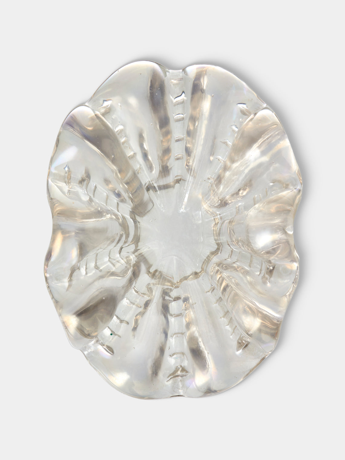 Antique and Vintage - 1970s Barovier & Toso Murano Glass Bowl - Clear - ABASK