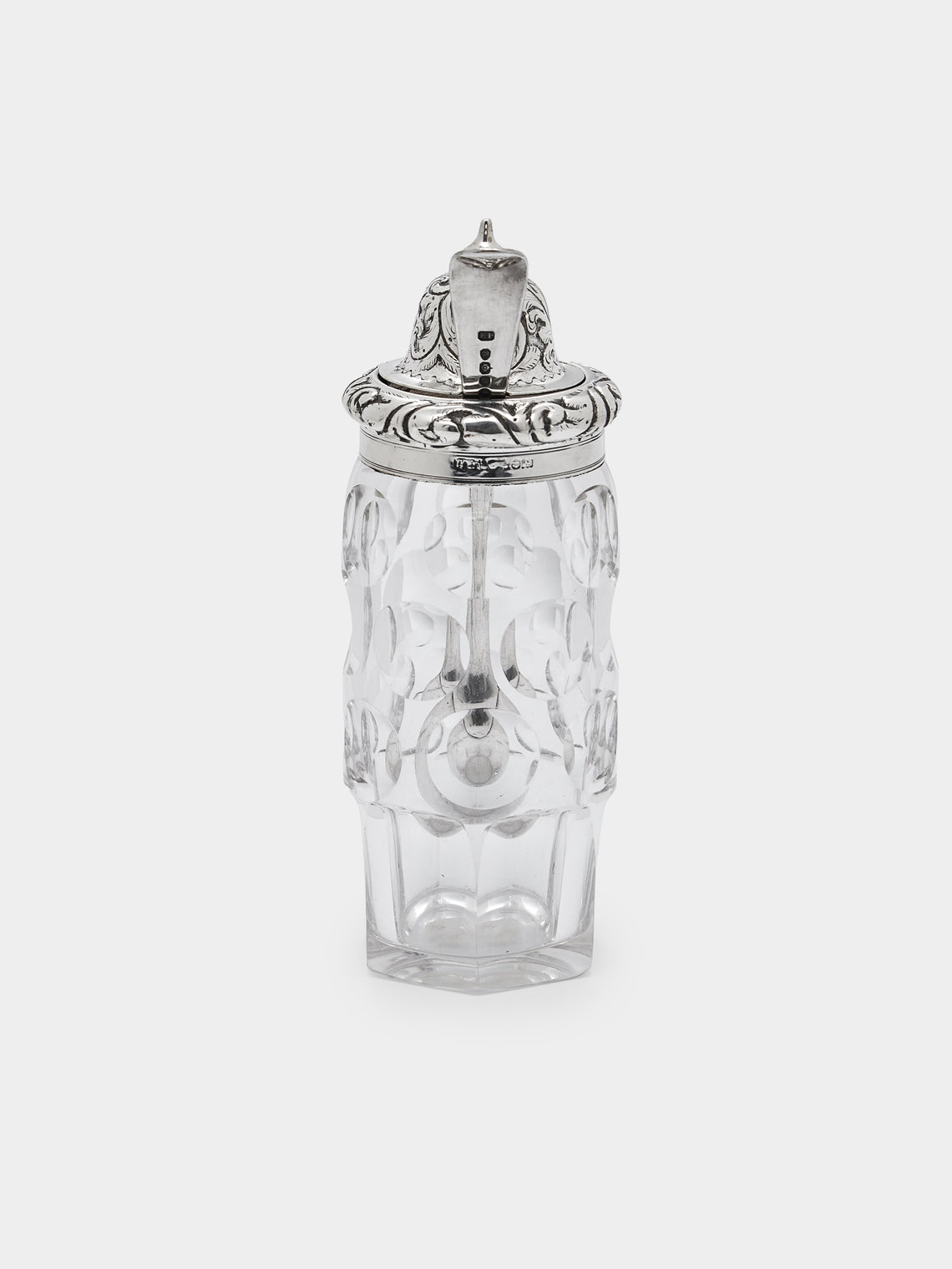 Antique and Vintage - 1900s Silver and Glass Jar -  - ABASK - 