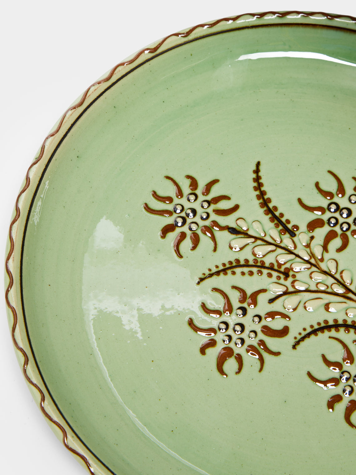 Poterie d’Évires - Flowers Hand-Painted Ceramic Small Plates (Set of 6) -  - ABASK