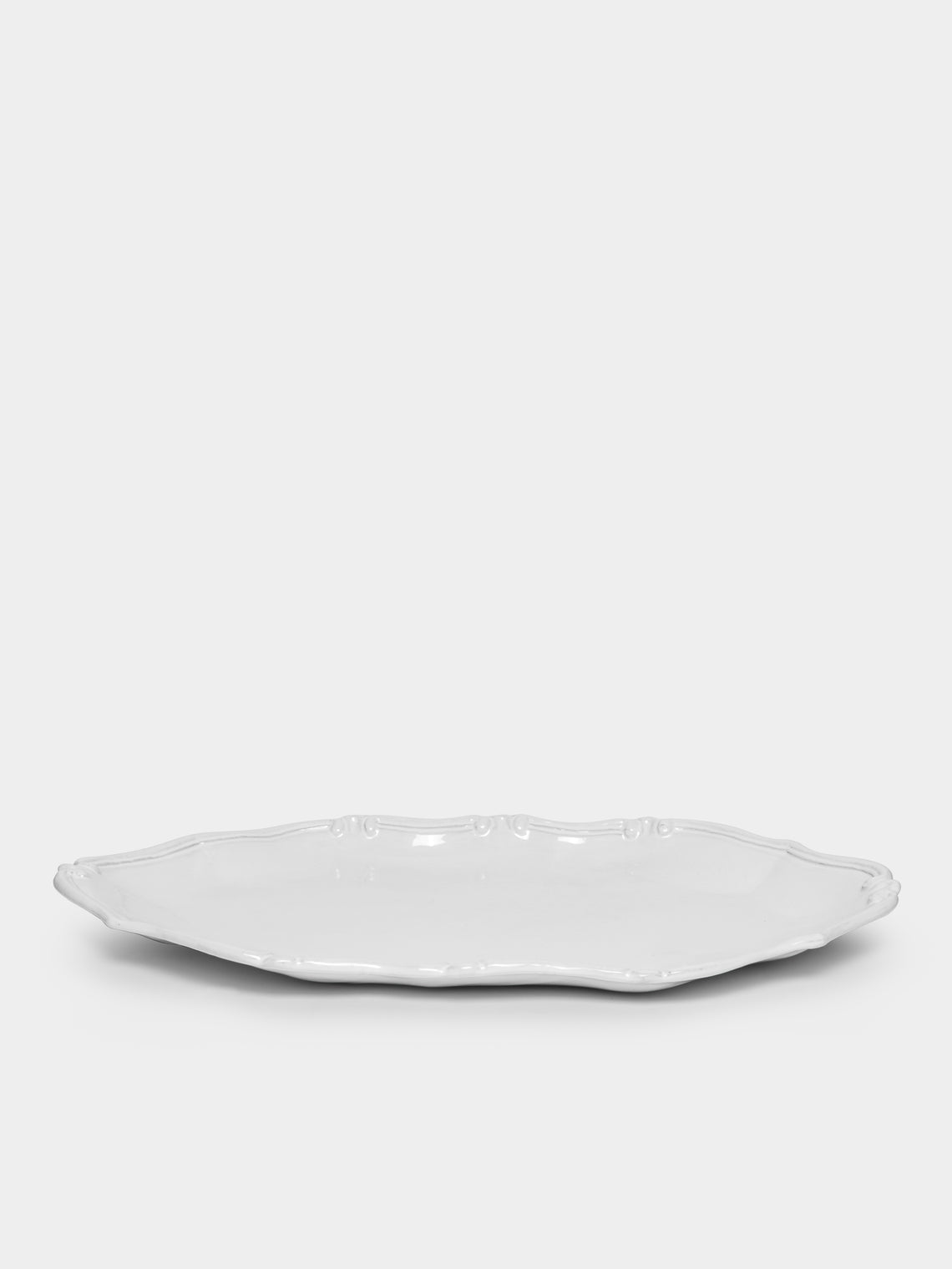 Régence Hand-Glazed Ceramic Large Oval Platter
