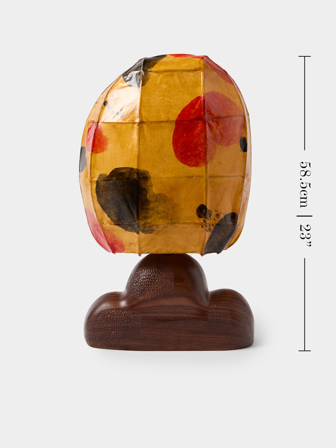 Yuxuan Huang - Mountain Hand-Painted Kozo Paper and Wood Table Lamp - Multiple - ABASK