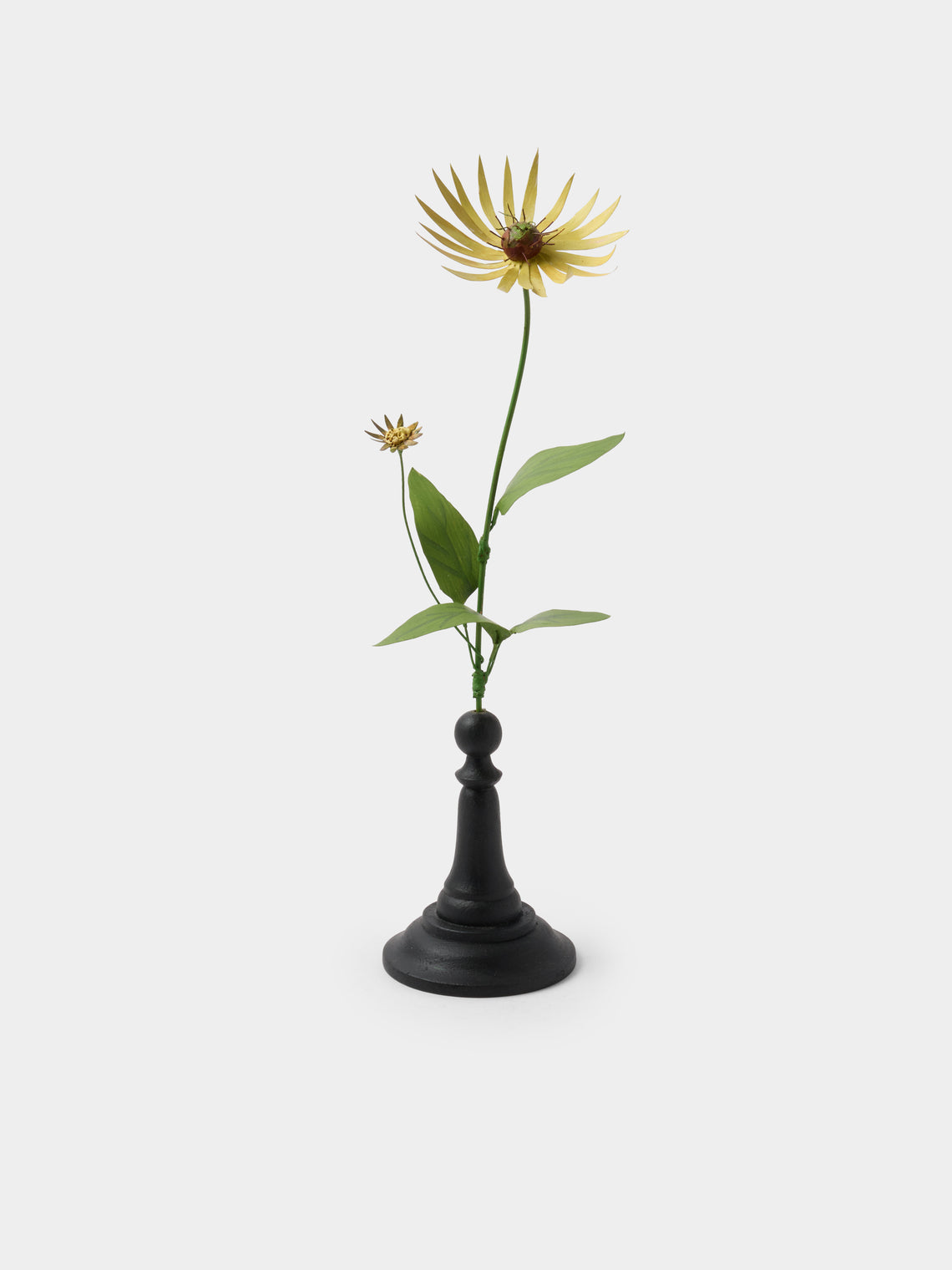 Erbavoglio Milano - Hand-Painted Copper Ornamental Flower - Yellow - ABASK - 