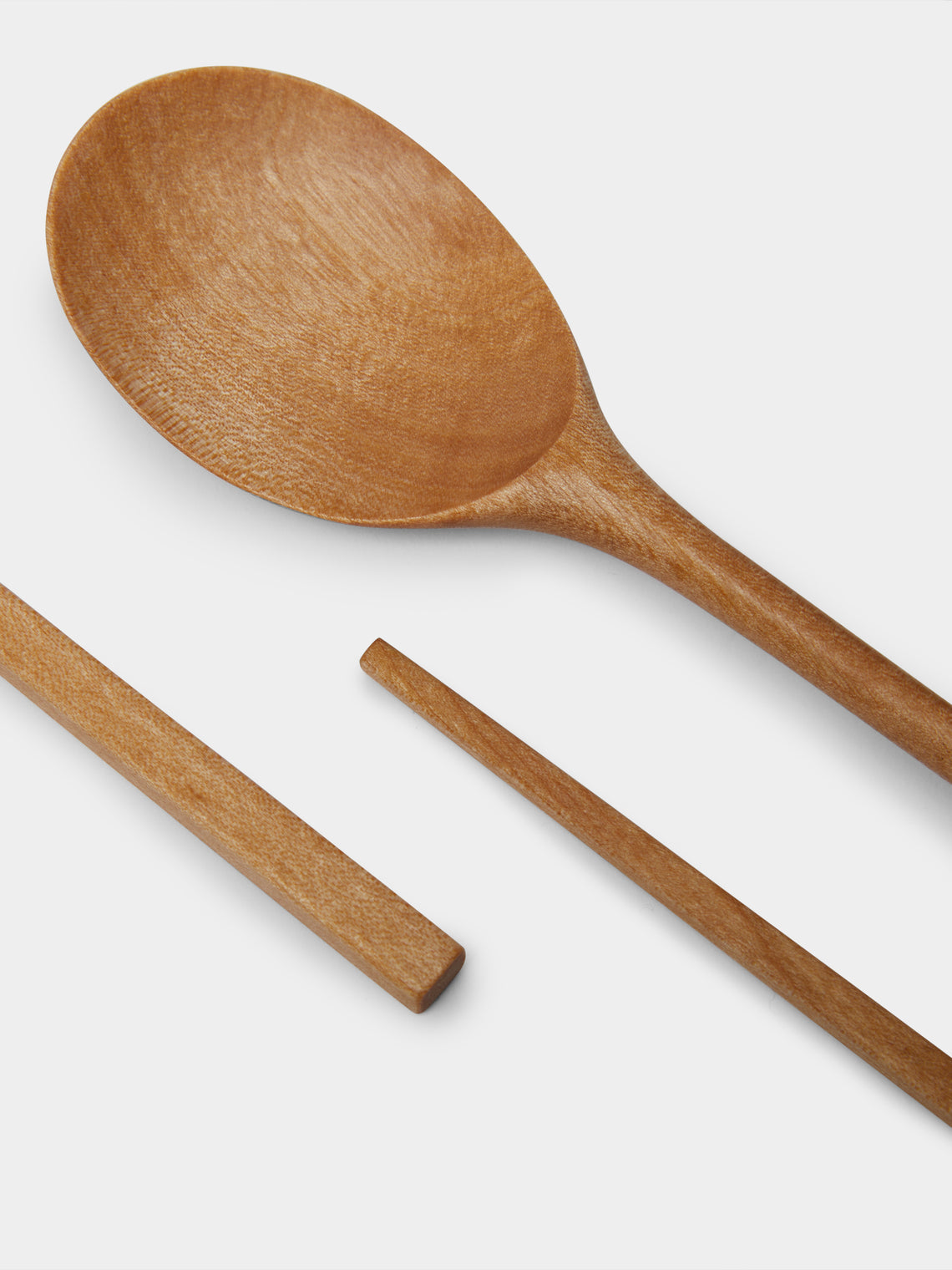 Jaejin Choi - Hand-Carved Birch Spoon and Chopsticks Set -  - ABASK