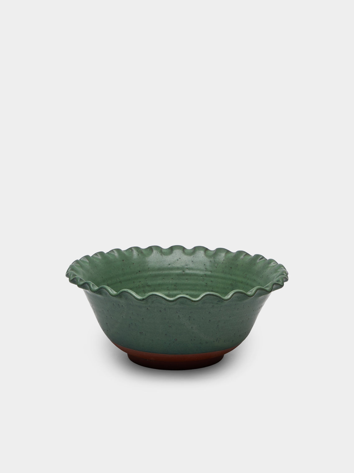 Perla Valtierra - Hand-Glazed Ceramic Small Serving Bowl - Green - ABASK - 