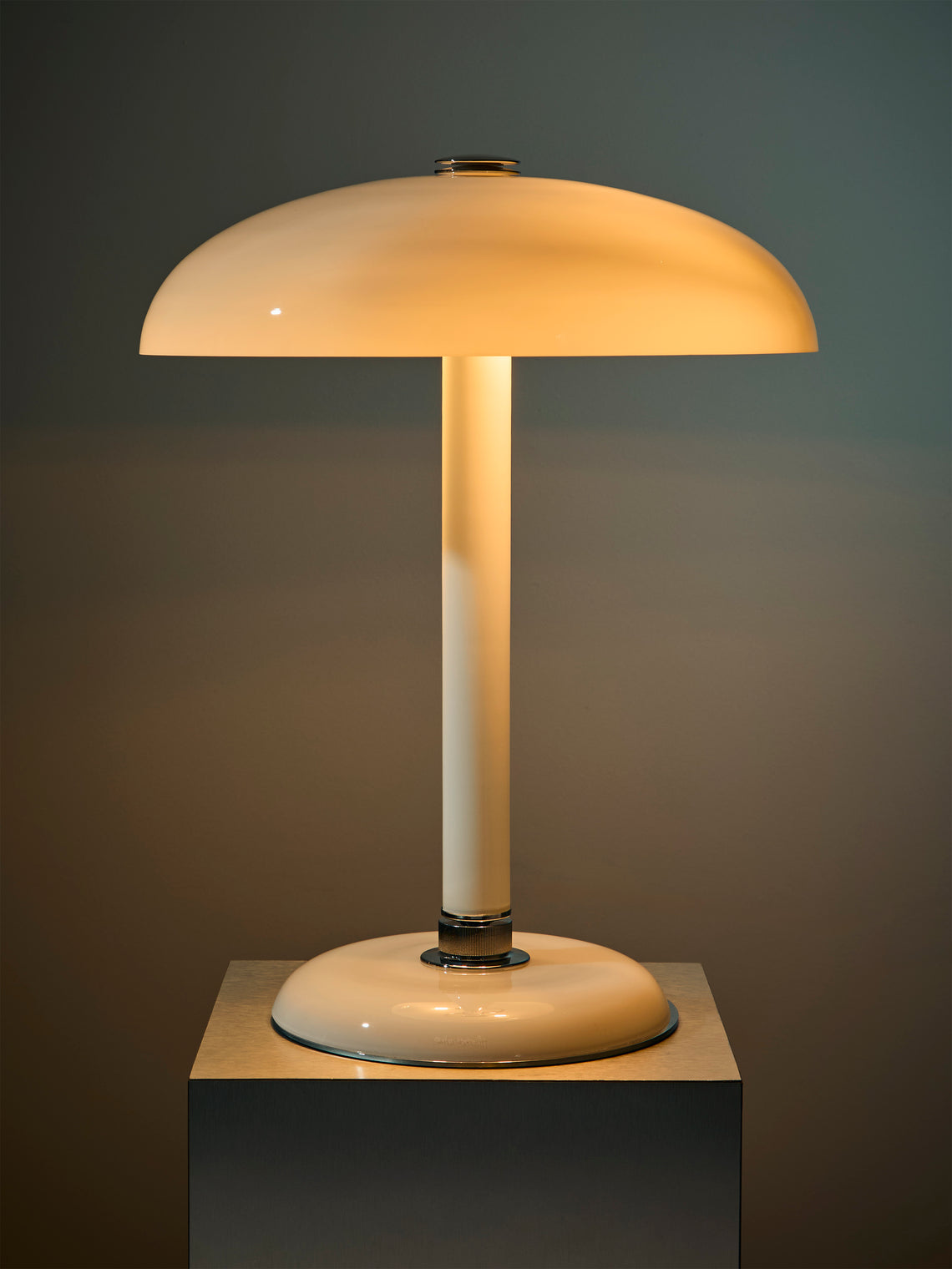 Carlo Moretti - Snodo Hand-Blown Murano Glass Table Lamp - White - ABASK