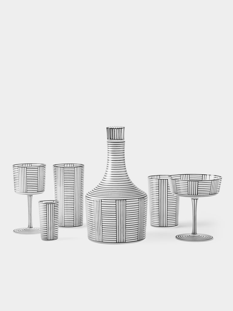 Lobmeyr - Series B Hand-Painted Crystal Collection - Black - ABASK