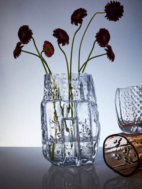 Hana Hillerová - Remix Hand-Blown Glass Vessel (15.5in/39cm) - Clear - ABASK