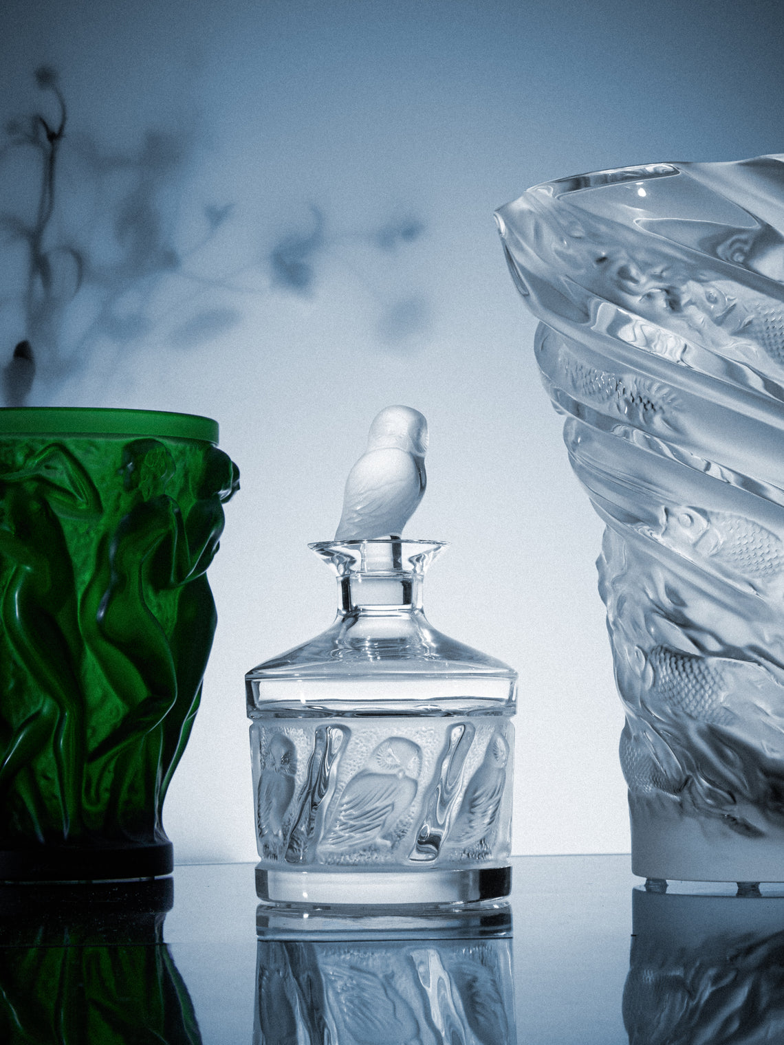 Lalique - Owl Crystal Decanter - Clear - ABASK