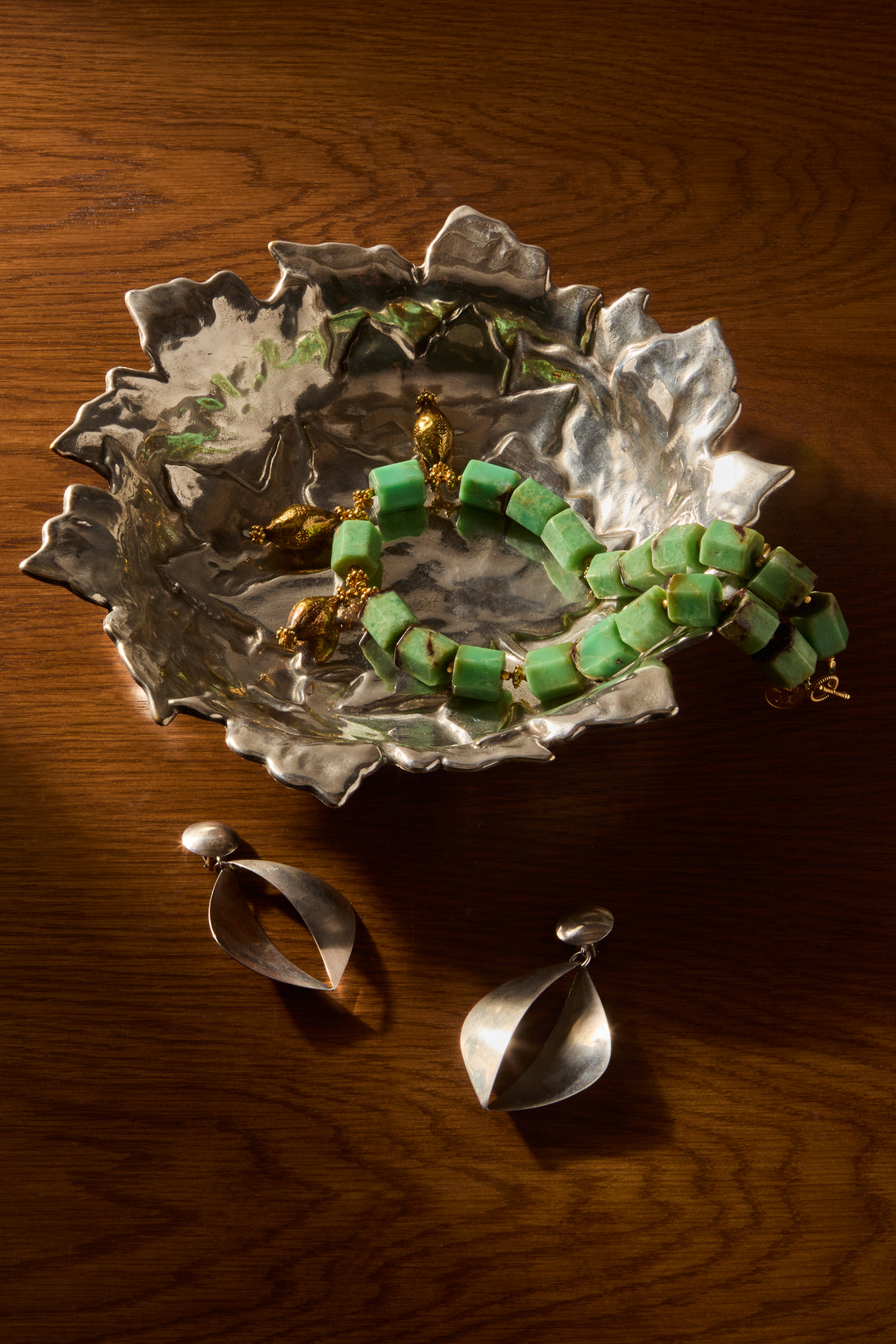 Antique and Vintage - 20th-Century Silver-Plated Trinket Tray (10.5in/27cm) - Silver - ABASK