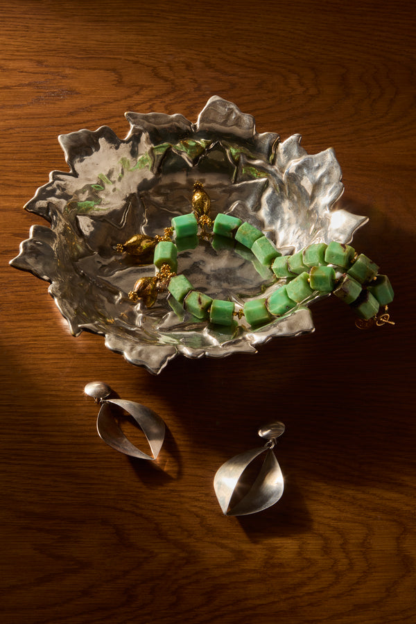 Antique and Vintage - 20th-Century Silver-Plated Trinket Tray (10.5in/27cm) - Silver - ABASK