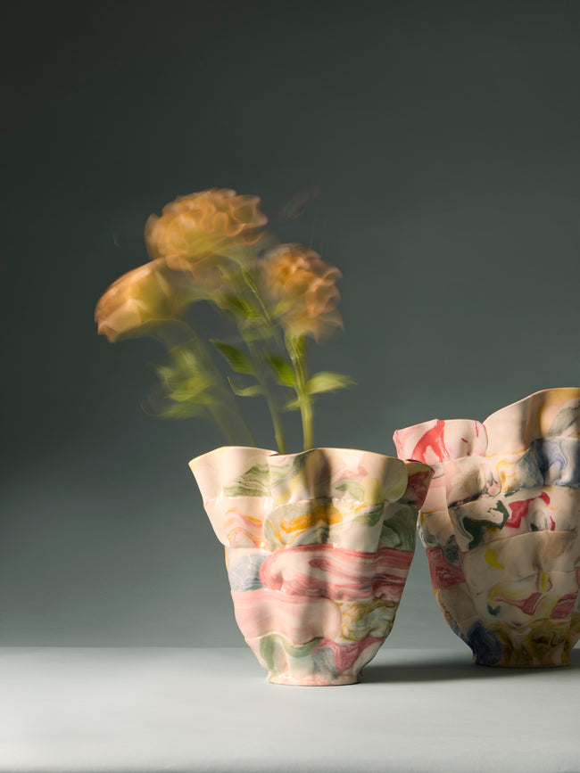 Luisa Maisel - Glossy Porcelain Vase (10in/25cm) - Multiple - ABASK