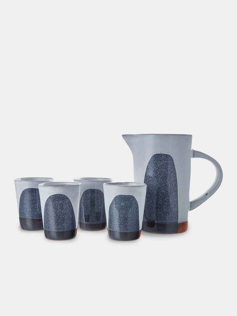 Silvia K Ceramics - Splash Hand-Glazed Terracotta Collection - Black - ABASK - 