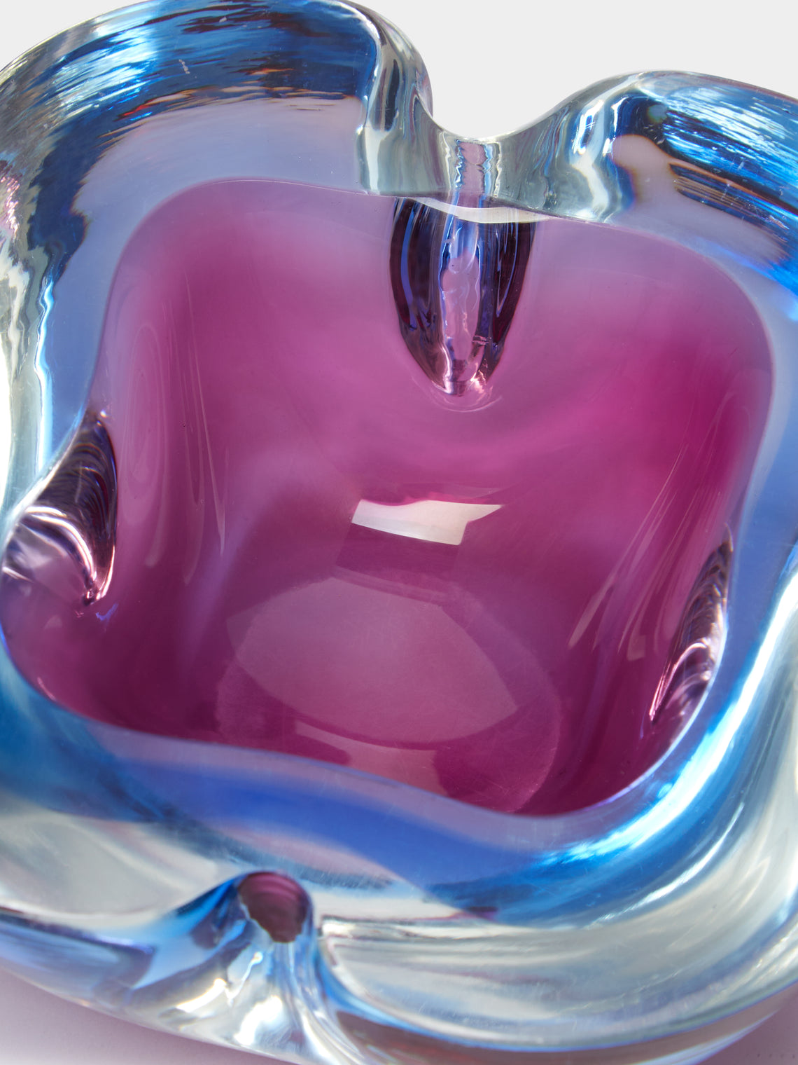 Antique and Vintage - 1960s Flavio Poli Murano Glass Ashtray -  - ABASK