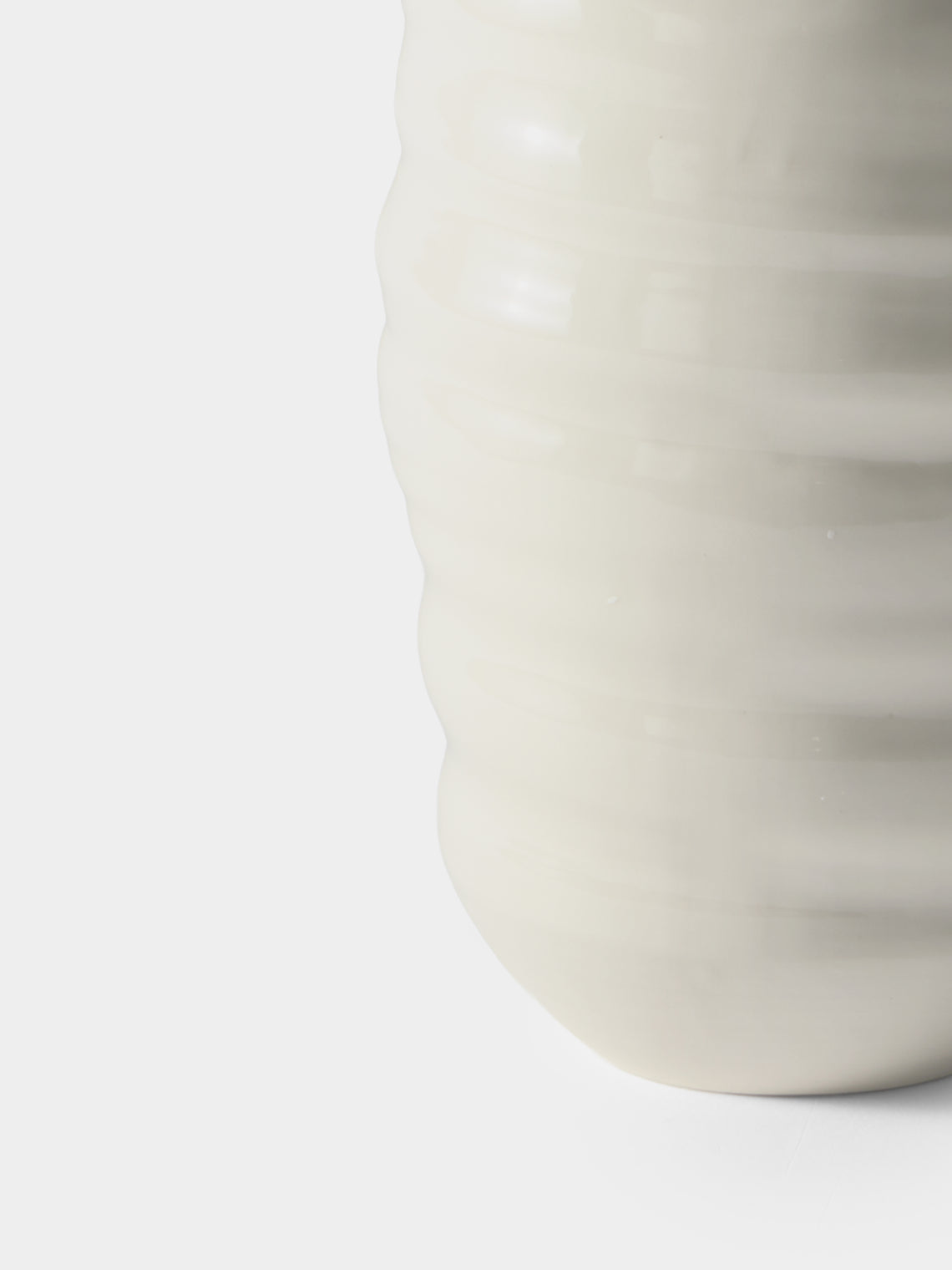 Johanne Coker - No. 2 Hand-Thrown Porcelain Vase (16.5in/42.5cm) - White - ABASK