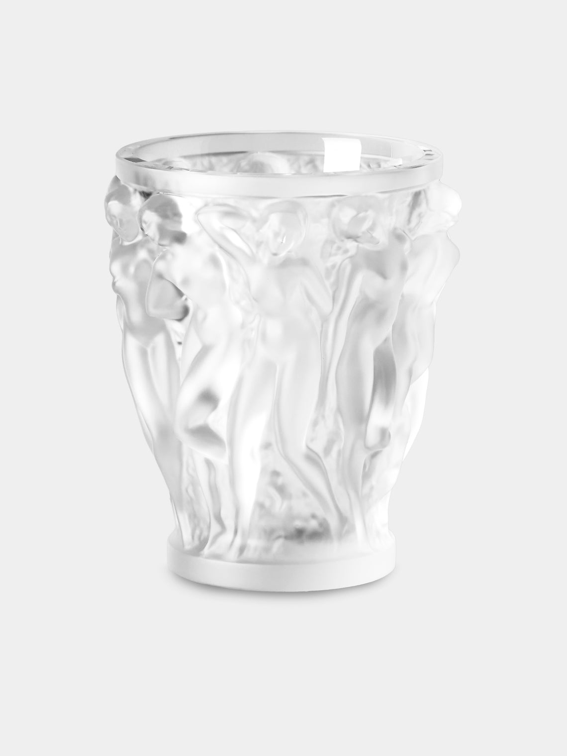 Lalique - Bacchantes Crystal Vase (5.5in/14.5cm) - Clear - ABASK - 