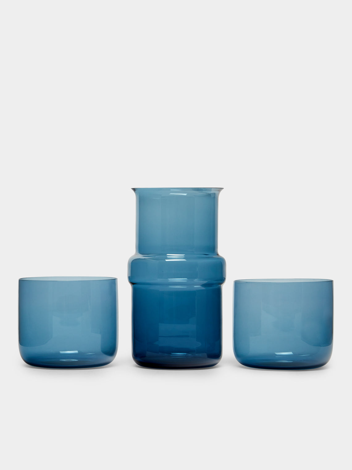 NasonMoretti - Murano Carafe & Glass Set - Blue - ABASK - 
