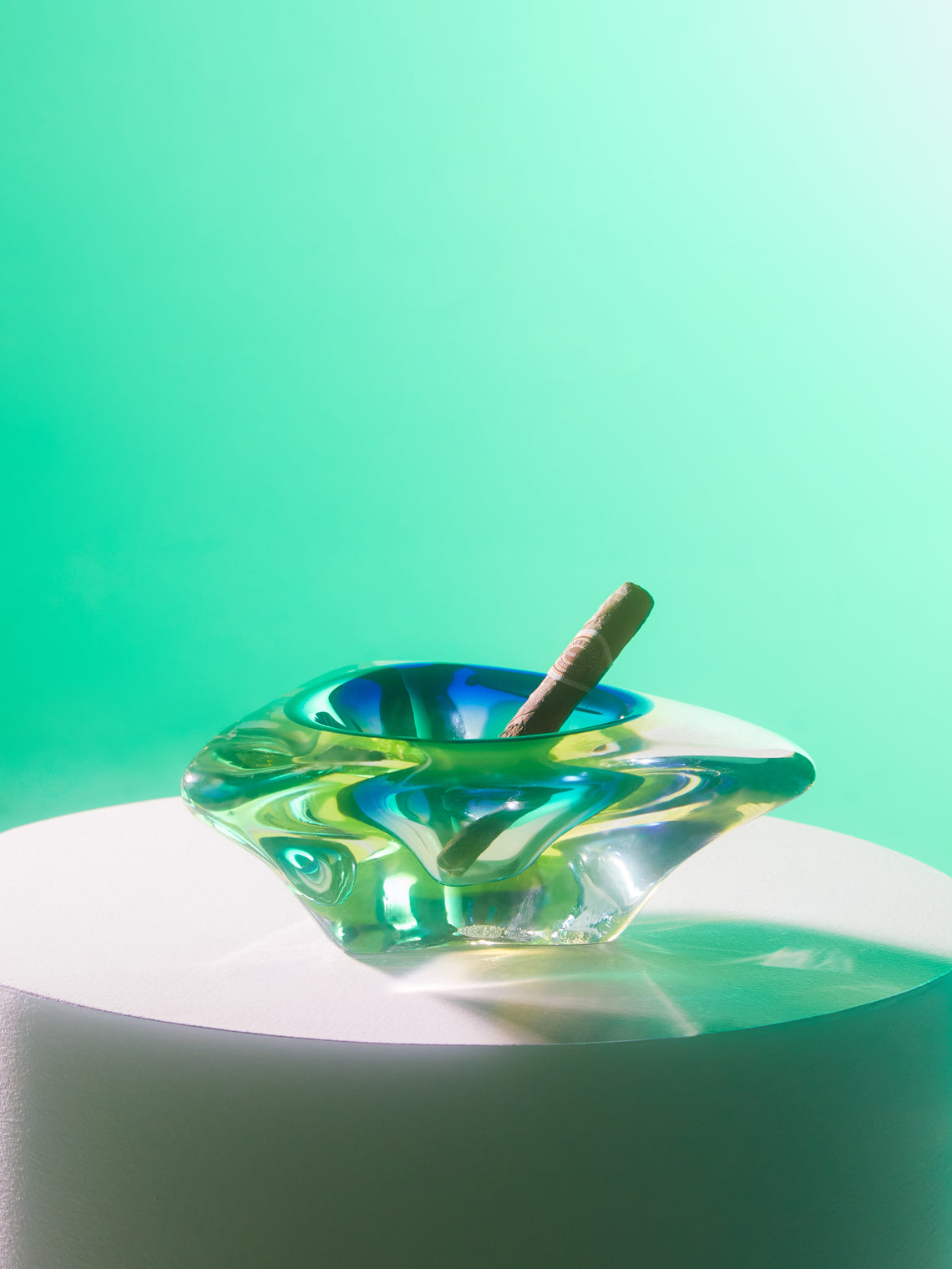 Antique and Vintage - 1960s Flavio Poli Murano Glass Ashtray -  - ABASK