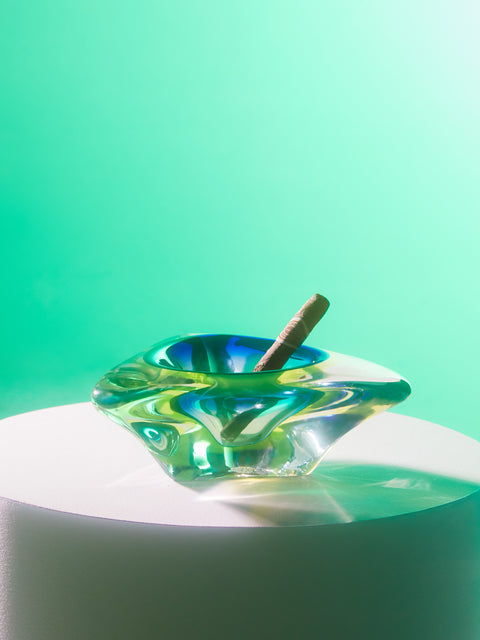 Antique and Vintage - 1960s Flavio Poli Murano Glass Ashtray -  - ABASK