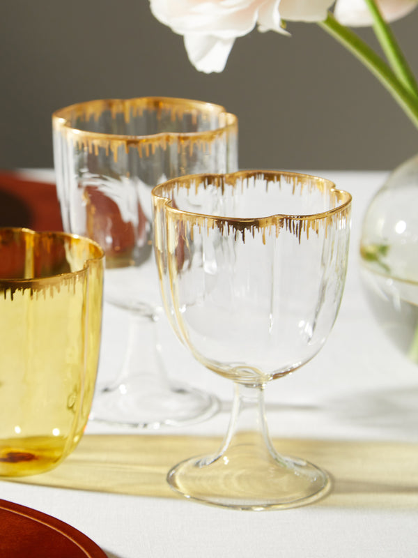 Pinto - Chance Hand-Blown White Wine Glasses (Set of 2) - Clear - ABASK