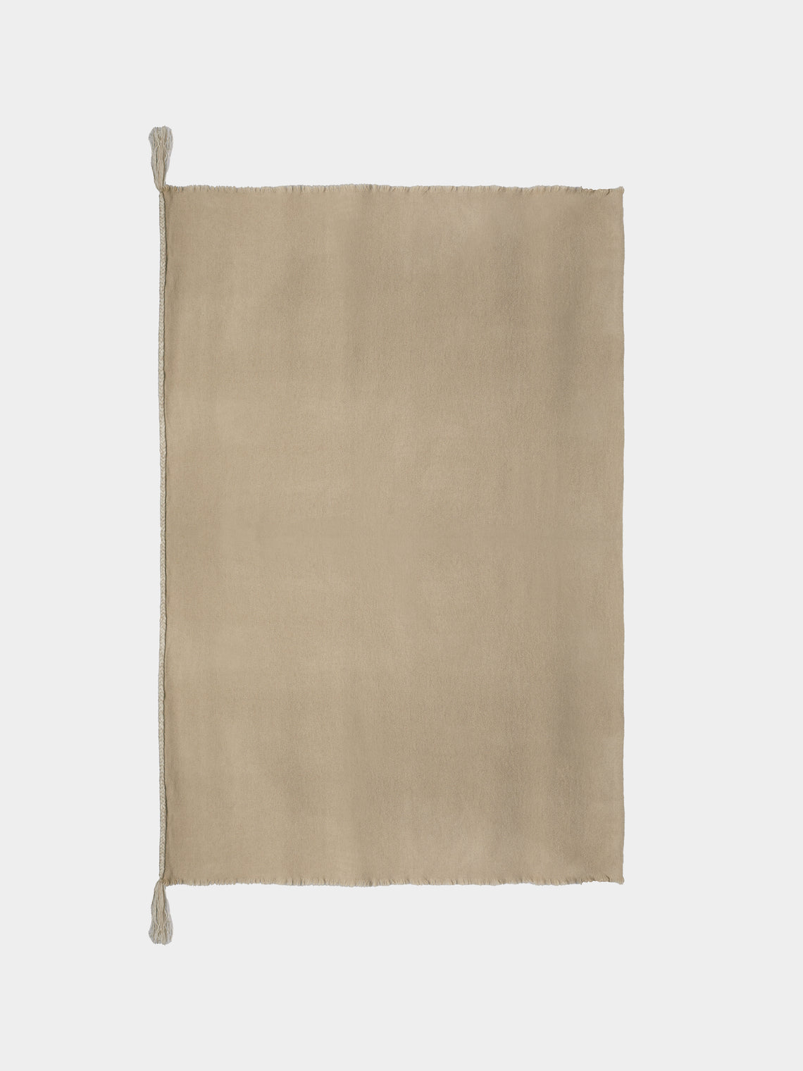 Norlha - Nomad Classic Braided Yak Throw (55in/1.4m) - Beige - ABASK - 