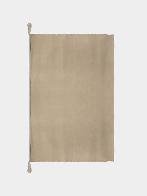 Norlha - Nomad Classic Braided Yak Throw (55in/1.4m) - Beige - ABASK - 