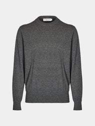 Arch4 - Bene Baby Goat Cashmere Crew-Neck Sweater | Size: M - Gray - ABASK - 