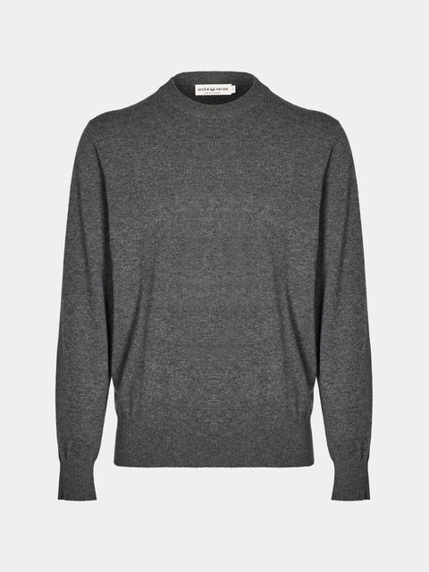 Arch4 - Bene Baby Goat Cashmere Crew-Neck Sweater | Size: M - Gray - ABASK - 