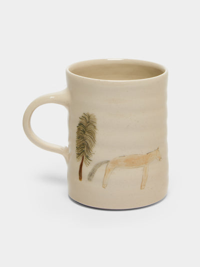 Liz Rowland - Tree and Horse Hand-Painted Ceramic Mug - Multiple - ABASK - 