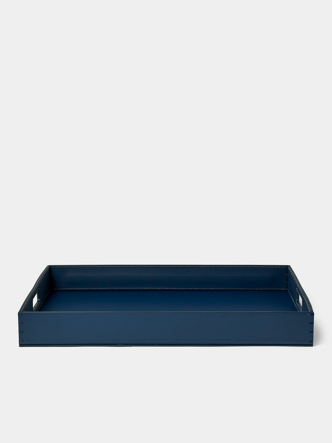 Riviere - Barcelona Water-Resistant Leather Tray (25in/63.5cm) - Navy - ABASK