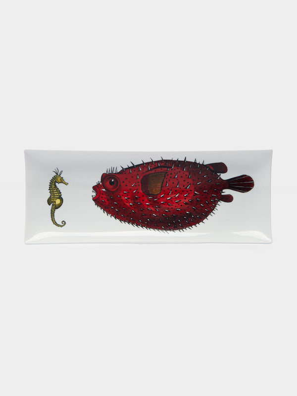 Fornasetti - Affronto Hand-Painted Porcelain Tray -  - ABASK - 