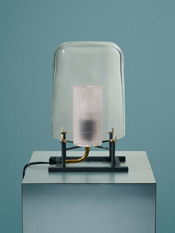 Carlo Moretti - Mito Efra Hand-Blown Murano Glass Table Lamp - Clear - ABASK