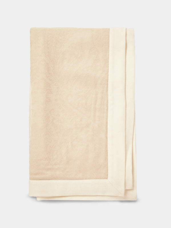 de Le Cuona - Illusion Cashmere Throw (78.5in/2m) - Cream - ABASK - 