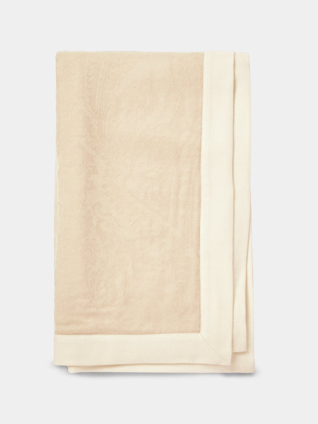 de Le Cuona - Illusion Cashmere Throw (78.5in/2m) - Cream - ABASK - 